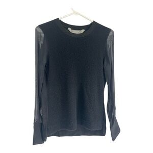 Reed Krakoff Black Cashmere Polyamide Silky Top XS